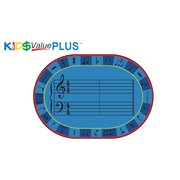 Carpets For Kids Carpets for Kids 72.99 Oval A-Sharp Music Rug - 6 x 9 ft. 72.99